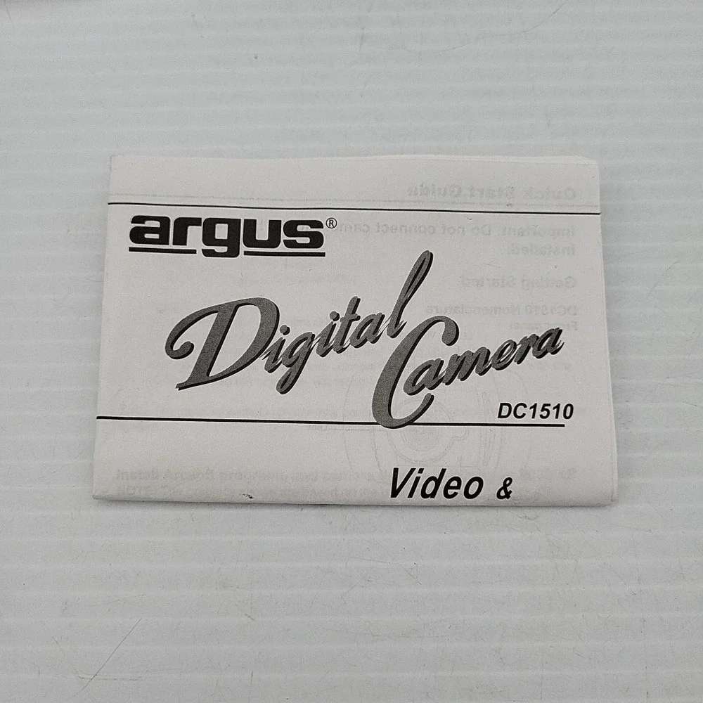 Argus Digital Camera DC1510 Purple Compact 5.0MP 2x Zoom Tested Working Bundle